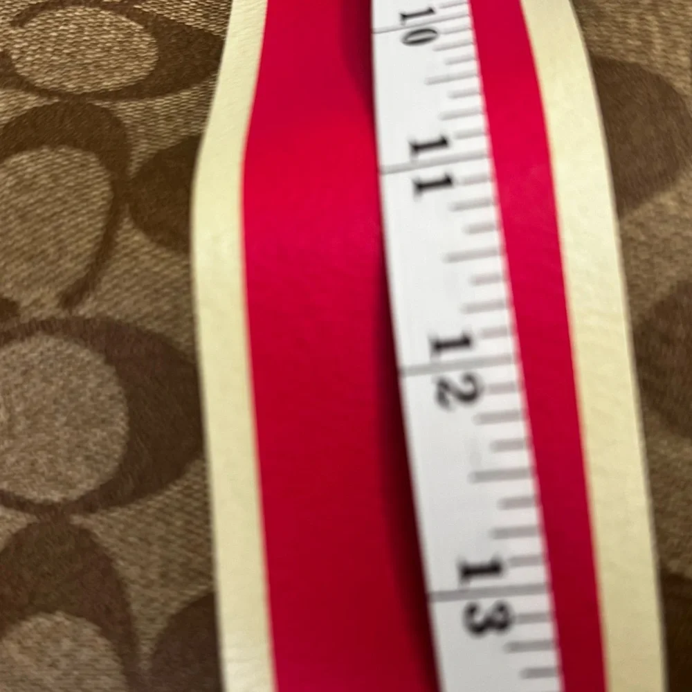 Coach Pink Striped Demi Satchel - Picture 11 of 12